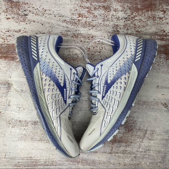 Brooks adrenaline 21 Grey & Navy Blue Athletic shoes 11 wide - Picture 8 of 9